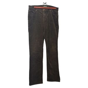 LRL Lauren Jeans Co. Ralph Lauren Corduroy Pants Womens Dark Olive Green size 10